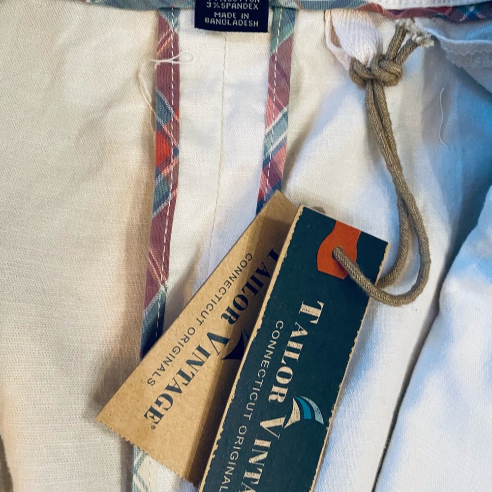 Tailor Vintage white Linen Sport Coat - Picture 3 of 7
